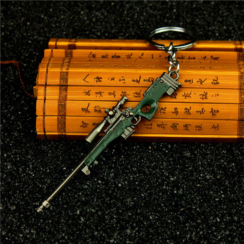 Wholesale  Helmet Flat Bottom Pot Backpack Signal Small Gun Keychain Metal Crafts Office Culture