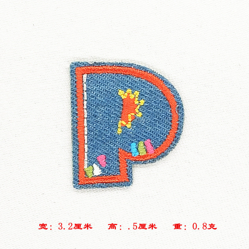 Wholesale Alphabet patch cartoon children patch