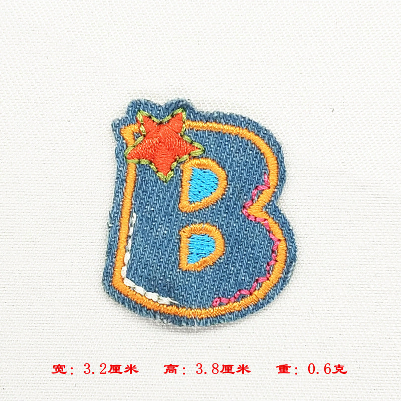 Wholesale Alphabet patch cartoon children patch