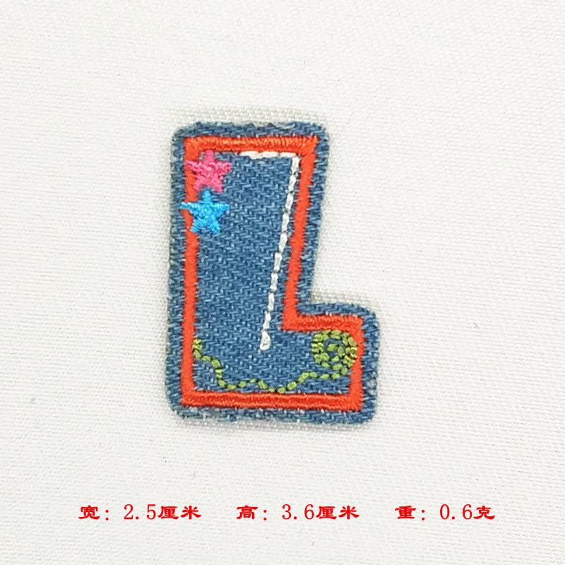 Wholesale Alphabet patch cartoon children patch