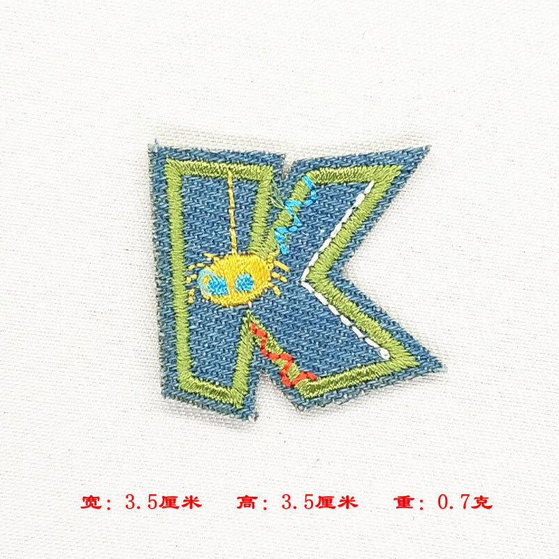 Wholesale Alphabet patch cartoon children patch