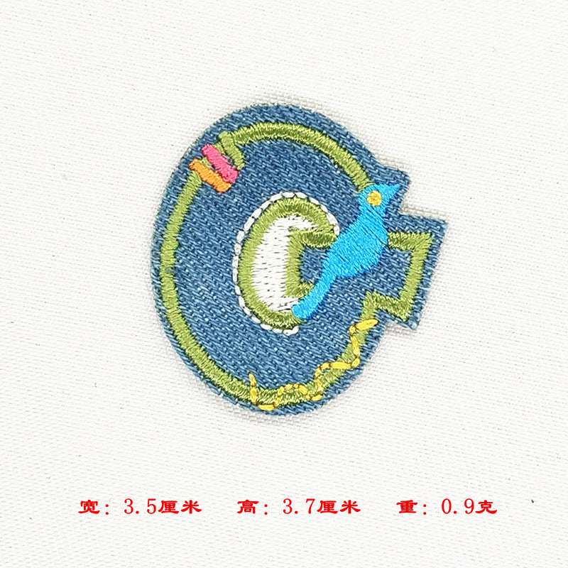 Wholesale Alphabet patch cartoon children patch
