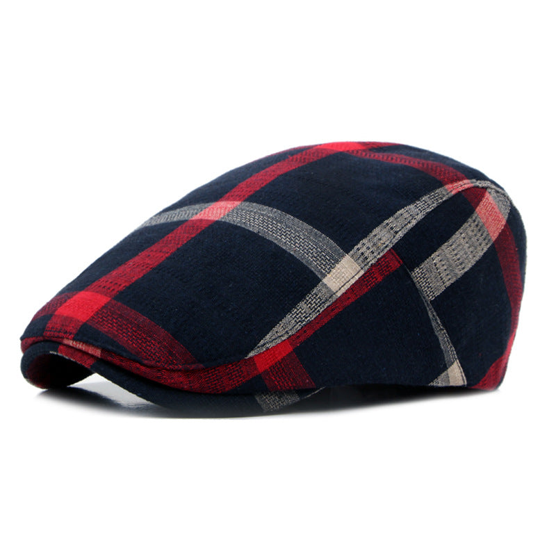 Wholesale Cotton Classic Retro Plaid Beret