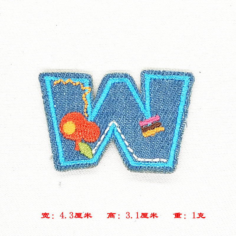 Wholesale Alphabet patch cartoon children patch