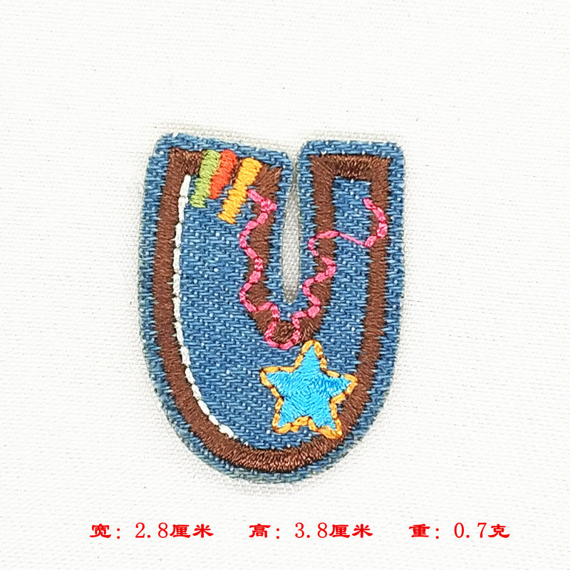 Wholesale Alphabet patch cartoon children patch