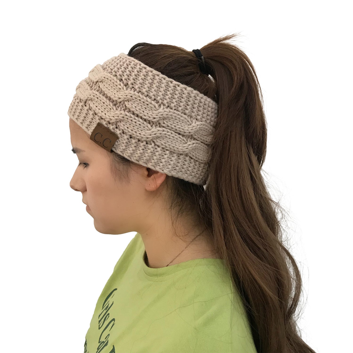 Wholesale Dot Yarn Color Dot Knitted Twist Headband Empty Top Wool Hat