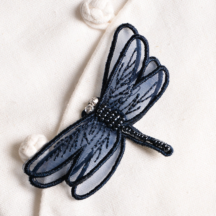 Wholesale DIY Handmade Beaded Cloth Patch Dragonfly Bee Hat Clothes Decoration