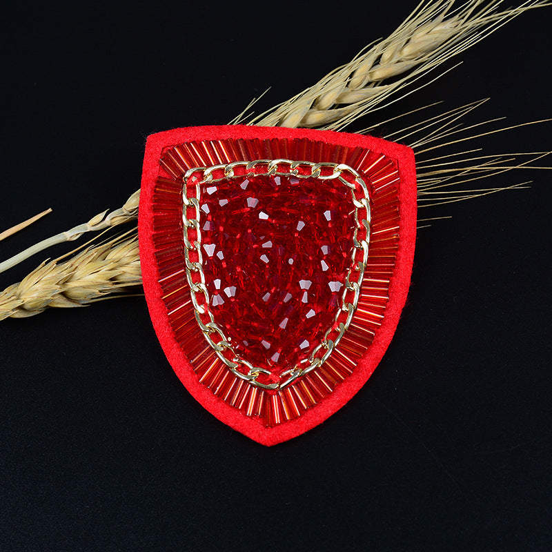 Wholesale DIY Handmade Beaded Cloth Patch Pocket Badge Hat Clothing Decoration