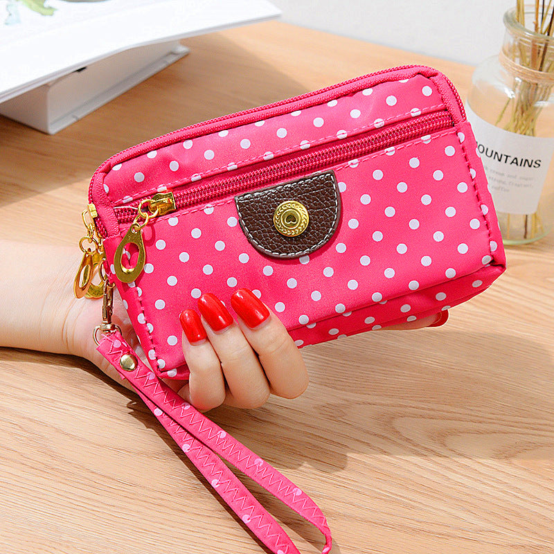 Wholesale Zipper Nylon Cloth Hand-held Short Wallet