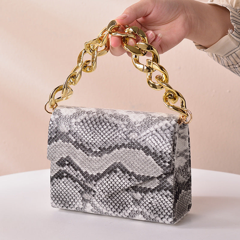 Wholesale PU Snake Pattern Bags, Dinner Bags, Party Diagonal Cross Bags