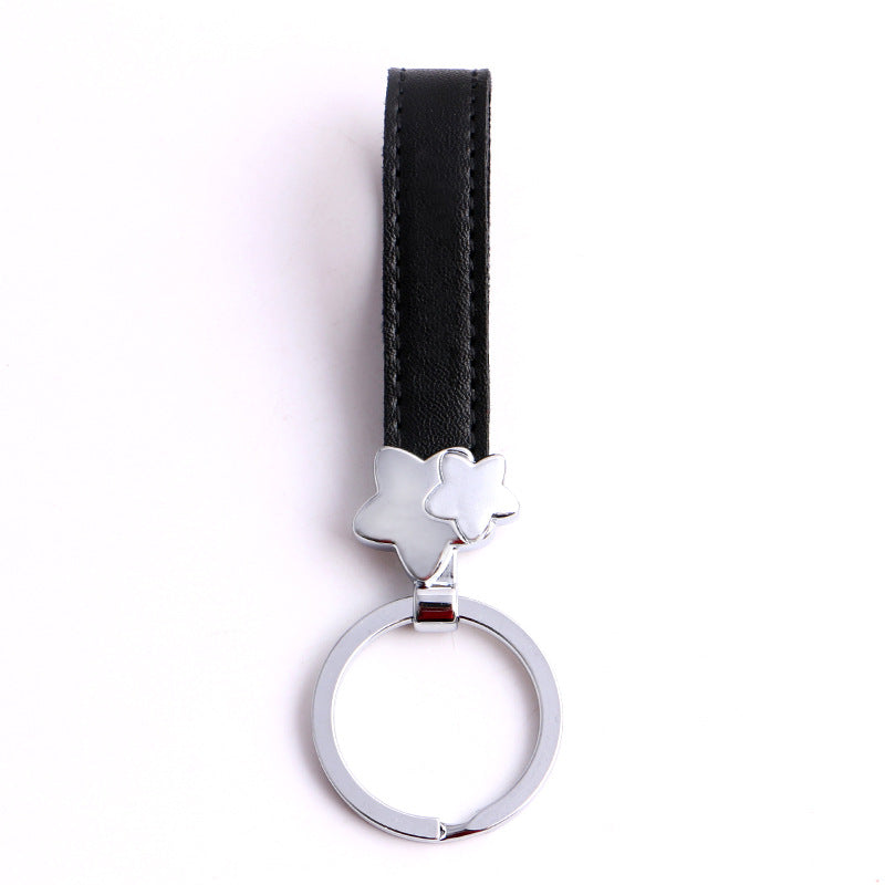 Wholesale of Small Horse Pendant Leather Car Steel Wire Keychains