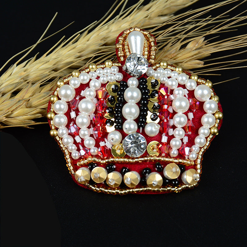 Wholesale DIY Handmade Beaded Cloth Patch Pocket Badge Hat Clothing Decoration