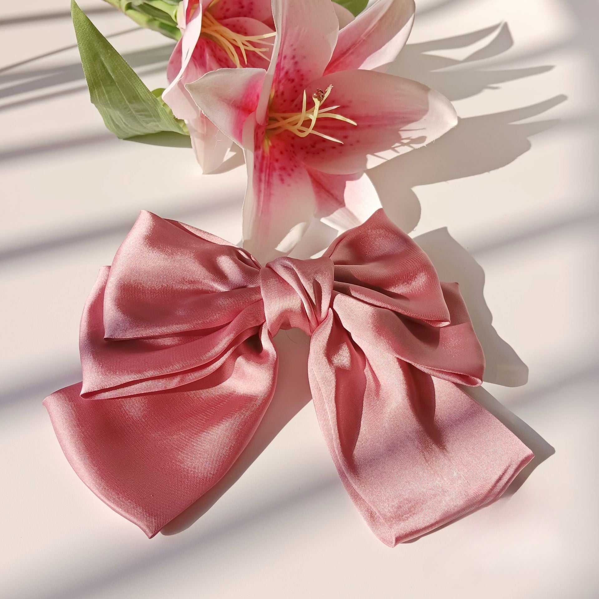 Wholesale Large Bow Three-layer Hair Clips