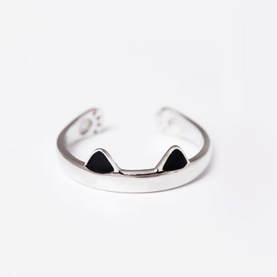 Wholesale Simple cute kitten ring for women