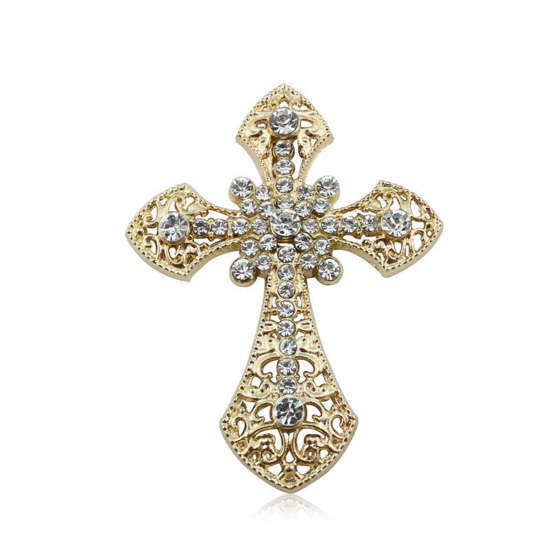 Wholesale Rhinestone Cross Alloy Decorations