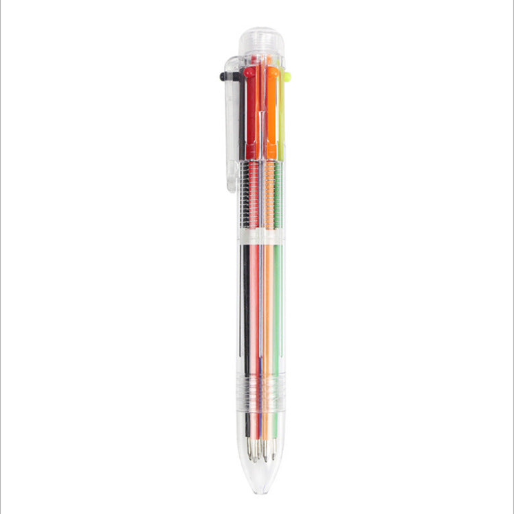 Wholesale Creative Six-color Plastic Ballpoint Pen