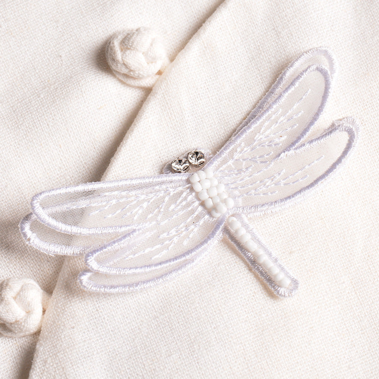 Wholesale DIY Handmade Beaded Cloth Patch Dragonfly Bee Hat Clothes Decoration