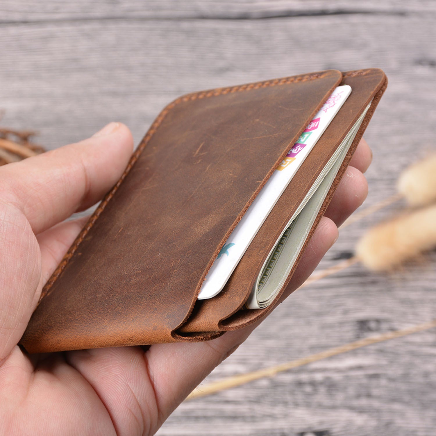 Wholesale Genuine Cowhide Simple Storage Wallet