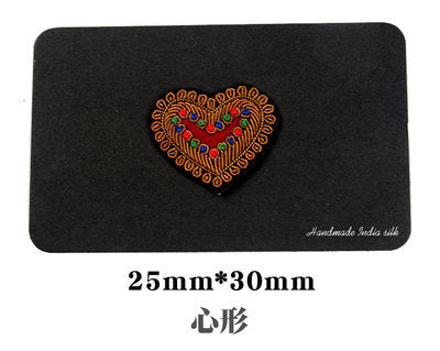 Wholesale DIY Hand Embroidered Indian Silk Cloth Badge Epaulettes Star Hat Clothes Decoration