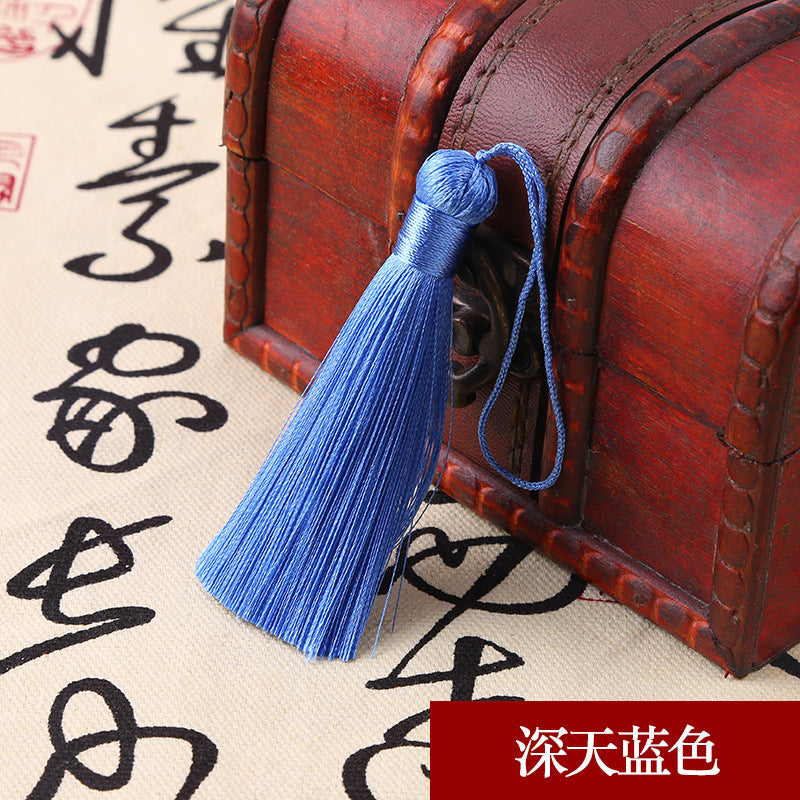 Wholesale 10pcs 8CM Short Fat Tassel Ice Silk Tassel Pendant