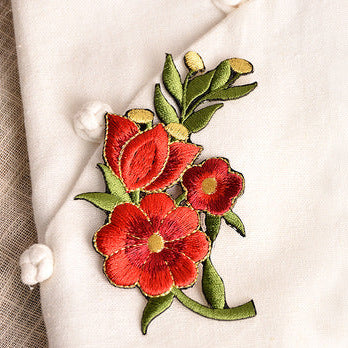 Wholesale Gold Thread Embroidered Patch Decorative Clothing Repair Accessory Craft Supply
