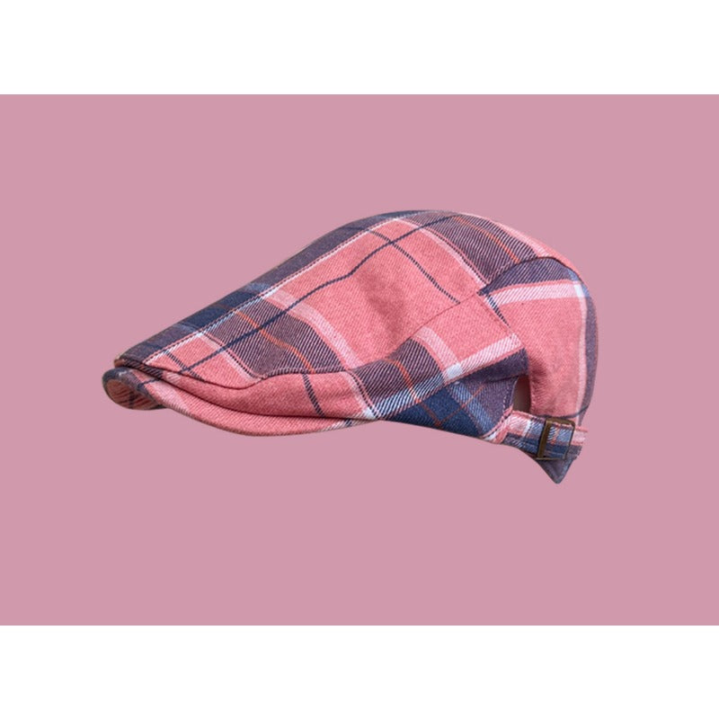 Wholesale Hot Girl Pink American Retro Cowboy Forward Cap Beret Peaked Cap