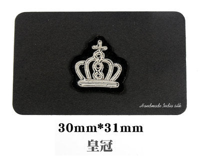 Wholesale DIY Hand Embroidered Indian Silk Cloth Badge Epaulettes Star Hat Clothes Decoration