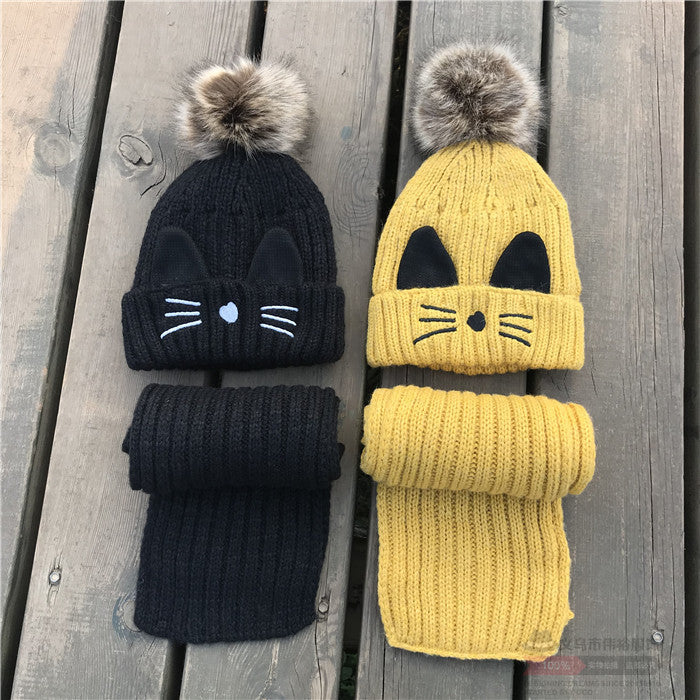 Wholesale Children's Winter Thickened Warm Wool Scarf