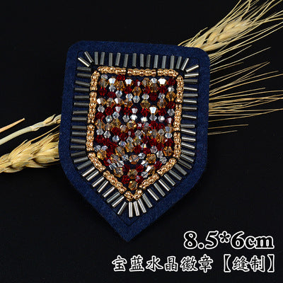 Wholesale DIY Handmade Beaded Cloth Patch Pocket Badge Hat Clothing Decoration