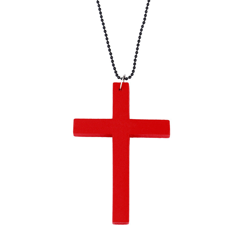 Wholesale Cross Wooden Necklaces