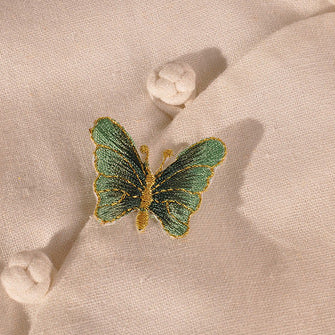 Wholesale Trendy Purple Butterfly Embroidered Patch Small Iron On Adhesive DIY Hat Decoration Resale Accessory