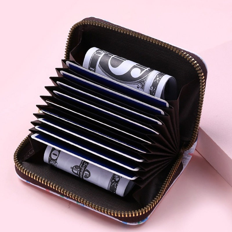 Wholesale PU leather cute cow pattern coin purse