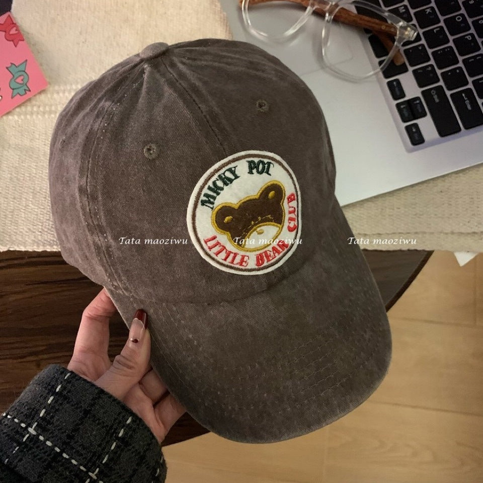 Wholesale Love Cartoon Cat Bear Cotton Baseball Hat