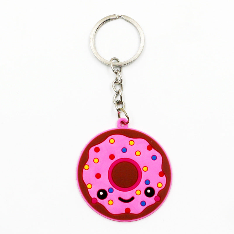 Wholesale 24pcs New Fruit PVC Soft Rubber Keychain
