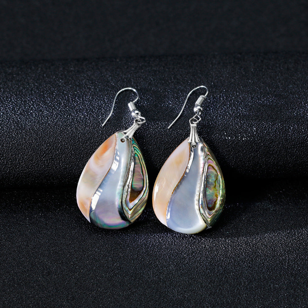 Wholesale Shell Render Water Drop Earrings