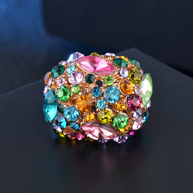 Wholesale Diamond Inlaid Metal Rings