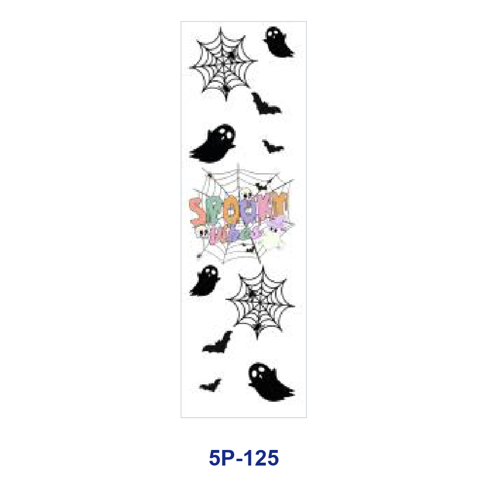 Wholesale 2/ 8/ 16pcs  Ghost Bat  Web Print Pen and Bookmark Stickers UV DTF Wraps OLY Exclusive
