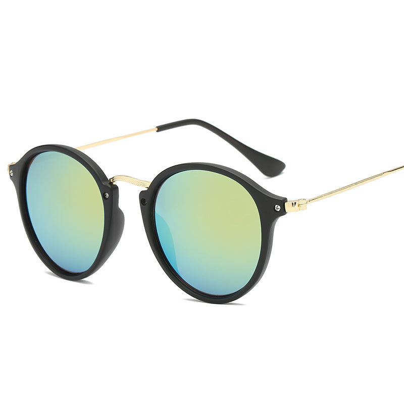 Wholesale Round Gradient Color Film PC Sunglasses