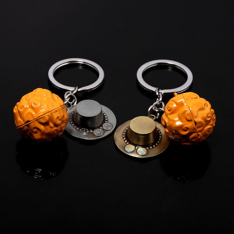 Wholesale Alloy Devil Fruit Pendant Keychain