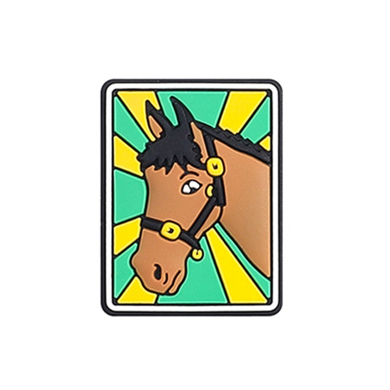 Wholesale 20pcs Bullfighting Horse Rooster Pattern Silicone Beads