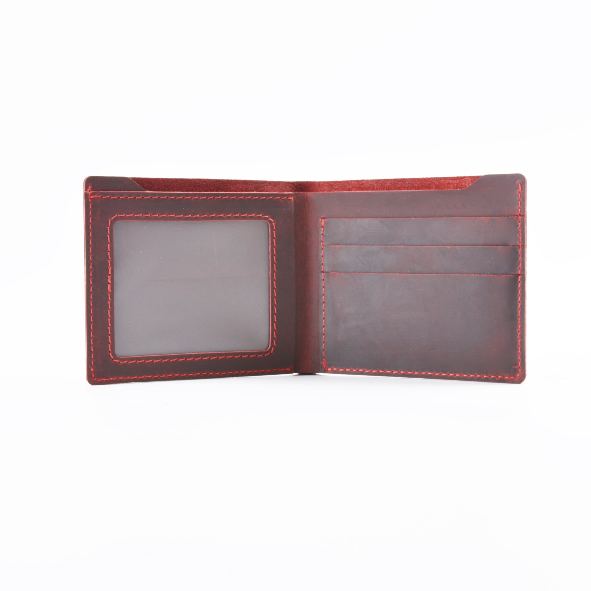 Wholesale Retro Card Slot Multifunctional Short Top Layer Cowhide Wallet