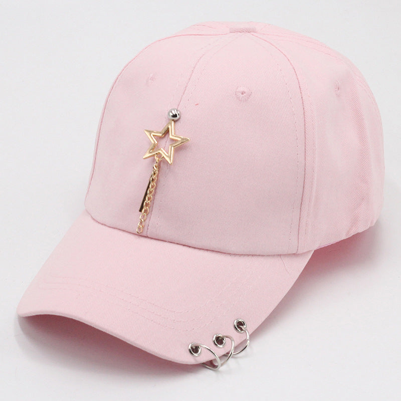 Wholesale all-match student chain hoop baseball cap