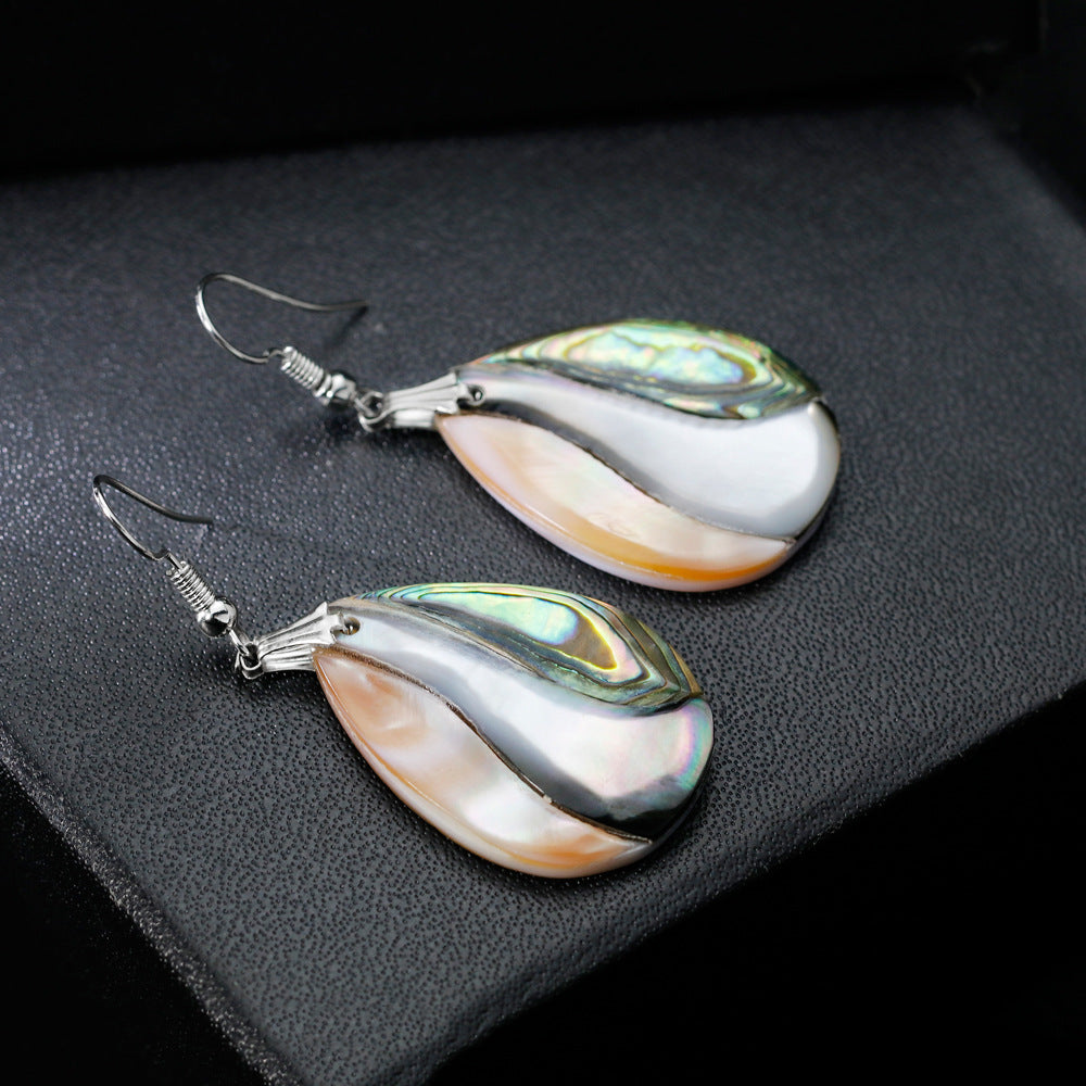 Wholesale Shell Render Water Drop Earrings