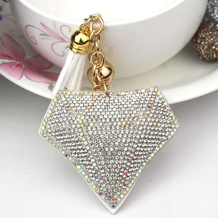Wholesale Velvet Inlaid Diamond Keychains