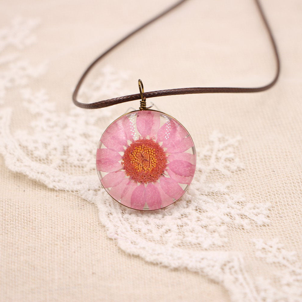 Wholesale Flower Pendant Necklace With Crystal Sunflower Design Fashion Jewelry Accessory Gift For Women Boutique Resale OLY Exclusive