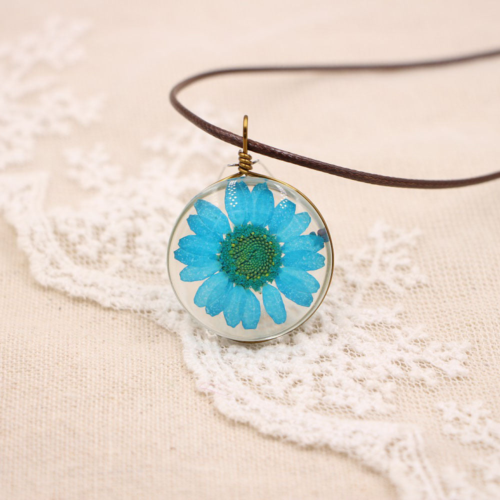 Wholesale Flower Pendant Necklace With Crystal Sunflower Design Fashion Jewelry Accessory Gift For Women Boutique Resale OLY Exclusive