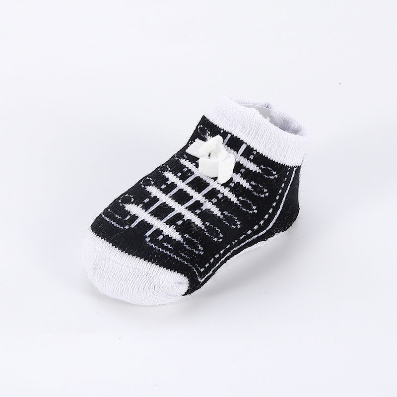Wholesale Cotton Sneaker Strap Kids Socks