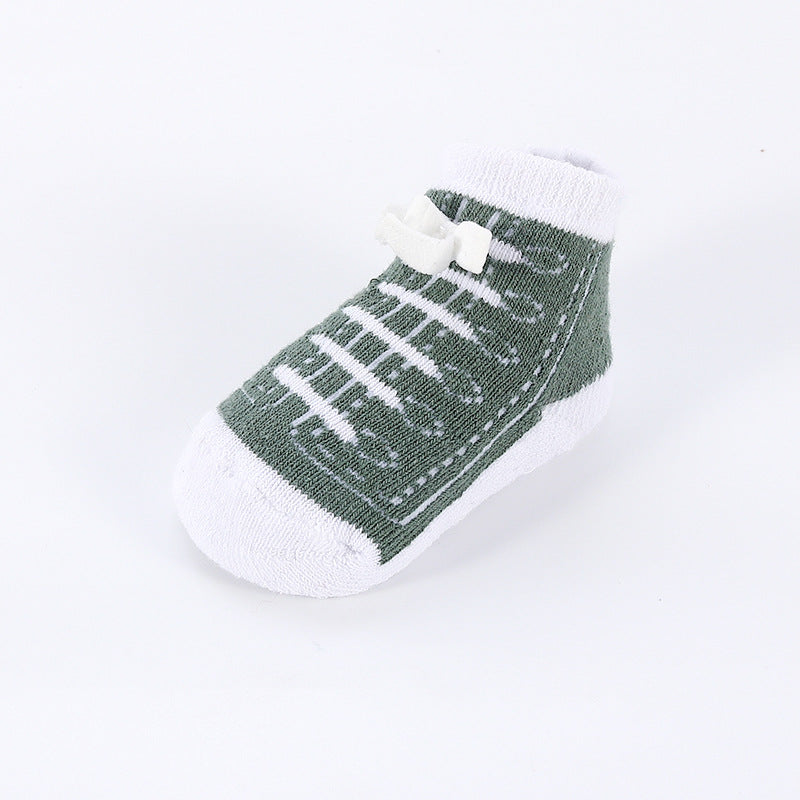 Wholesale Cotton Sneaker Strap Kids Socks