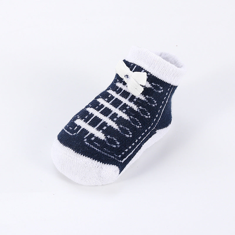 Wholesale Cotton Sneaker Strap Kids Socks
