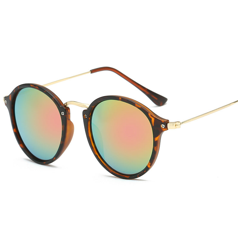 Wholesale Round Gradient Color Film PC Sunglasses